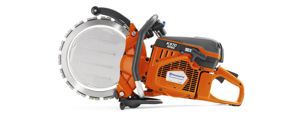 Ring saw blades amounted on Husqvarna K970 ring saw