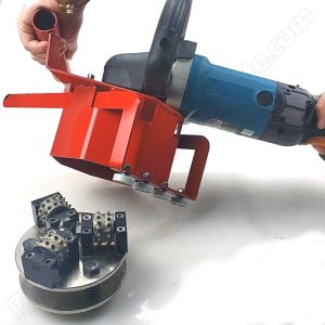 Positionable Cover for 125mm Double Layer Angle Grinder Bush Hammer