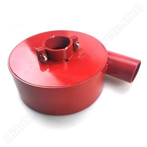 Protective cover of 150mm bush hammer plate for dust collection 5