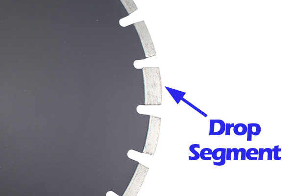 drop segment of 14 inch asphalt cutting blade