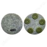 11 inch animal hair sponge concrete polishing pads with 5 resin pads