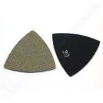 triangle electroplated concrete polishing pads