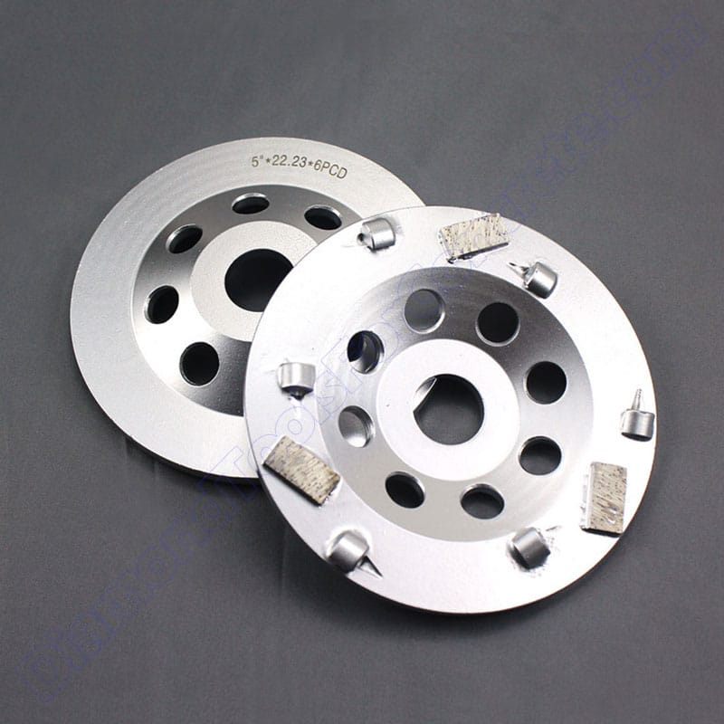 5 Inch PCD Cup Grinding Wheels with Sacrificial Bars 5