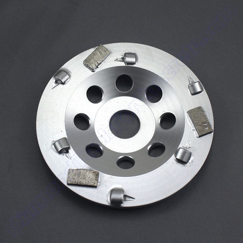 5 Inch PCD Cup Grinding Wheels with Sacrificial Bars