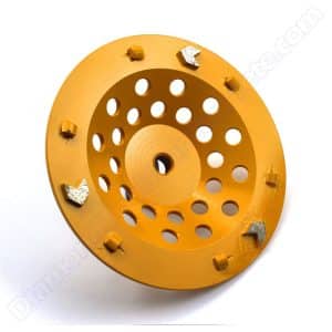 7 Inch PCD Cup Grinding Wheel with Sacrificial Arrows 4