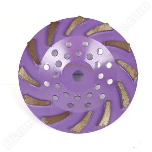 230mm sprial segmented EDCO concrete grinding cup wheels2