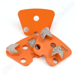 2 Arrow Segmented ESD Concrete Grinding Shoes with 3 Holes 2