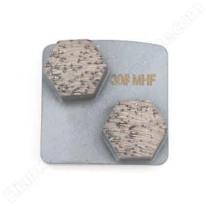 1 regular hexagon segments Husqvarna concrete grinding diamonds