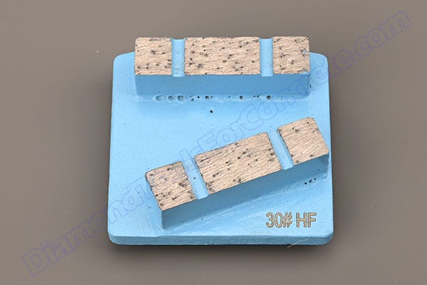 2 top-groove Husqvarna Redi Lock Segments for Concrete Grinding