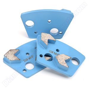 KutRite Concrete Grinder Shoes with 2 Arrow Grinding Segments 2