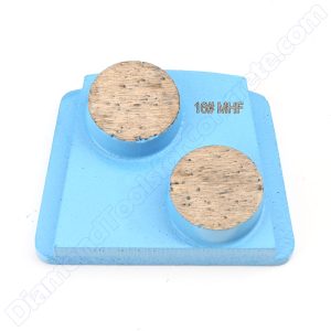 2 button segments PHX concrete grinding diamonds