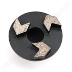 3 arrow segments concrete grinding plug