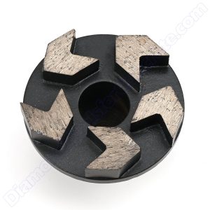 5 arrow segments concrete grinding plug