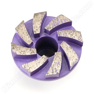 8 spiral segments concrete grinding plug