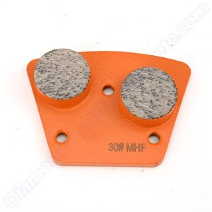 2 button segments Trapezoid concrete grinding diamonds