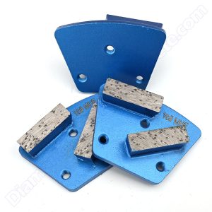 Trapezoid Concrete Floor Grinding Shoes with 2 Segment Bars 7