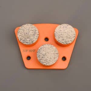 Trapezoid Concrete Grinding Diamonds with 3 Buttons 2