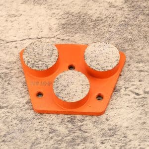 Trapezoid Concrete Grinding Diamonds with 3 Buttons